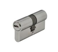 Cilindro di sicurezza 30x30 mm/13,5 camma corta nichelata con 5 chiavi