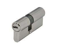 Cilindro di sicurezza 30x40 mm/13,5 camma corta nichelato con 5 chiavi