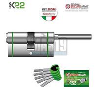 CILINDRO DI SICUREZZA SECUREMME K22 CON CODOLO RASABILE VERSIONE KA