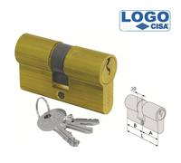 CILINDRO DOPPIO PER SERRATURA logo cisa SAGOMATO CENTRALE 79 (34,5+10+34,5) mm