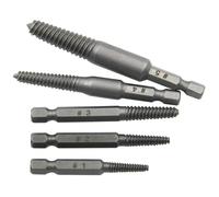 cilindro e boccole Cacciavite estrattore per viti a testa rotta con gambo esagonale da 10 pezzi per estrarre il set di utensili per trapano elettrico Strumento di Rimozione della(5pcs)