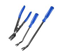 cilindro e boccole Kit di 3 strumenti per la rimozione delle finiture dell'auto, pinza per la rimozione delle clip del pannello per stereo, portiere, cruscotto, interni(Blue)