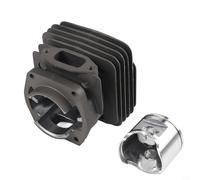 Cilindro e per PISTONE Kit 48mm con Attacco Quadrato per Motosega 365, 365EPA e 365 Speciali, Set Completo di PISTONE, Anelli, Perno, Guarnizione e Anelli di Sicurezza per Ricambio