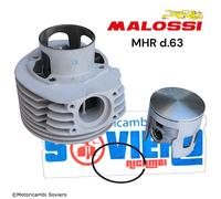 Cilindro e Pistone Alluminio Malossi MHR d.63 Vespa PX 125 150