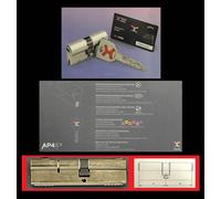cilindro europeo CISA AP4S 40 x 30 5 chiavi + 1 chiave cantiere EX AP3