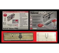 cilindro europeo CISA ASTRAL TEKNO PRO 50 x 40 5 chiavi + 1 da cantiere