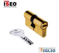 Cilindro Europeo di Sicurezza ISEO R6 Chiave-Chiave 30-35 Dorato con 3 Chiavi