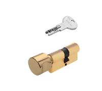 Cilindro Europeo ISEO R6 30/45 Ottone - Pomolo Tondo Lato 30