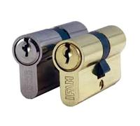 Cilindro europeo nichelato vario 90 mm Serie C IFAM - 40+50 - Viti 5x40-14460
