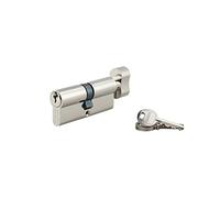 Cilindro europeo per serratura a pomolo SA 30Bx40mm, anti estrazione, nichel, 3 chiavi - THIRARD