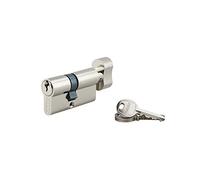 Cilindro europeo per serratura a pomolo SA 35Bx25mm, anti estrazione, nichel, 3 chiavi - THIRARD