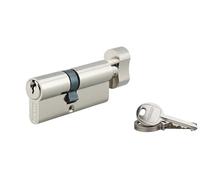 Cilindro europeo per serratura a pomolo SA 40Bx30mm, anti estrazione, nichel, 3 chiavi - THIRARD