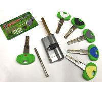 CILINDRO EUROPEO SECUREMME CHIAVE-CODOLO RASATO EVO K22 5 CHIAVI+C.CANTIERE 3220