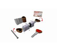 Cilindro Europeo SECUREMME EVOK38P Alta Sicurezza 5 Chiavi + Chiave da Cantiere