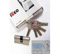 Cilindro europeo serratura Iseo R6 NIKEL 5chiavi cm 65 70 75 80 90 95 100