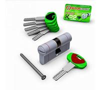 Securemme cilindro frizionato evok 22 top cromo satinato 5 chiavi mm. 92 (41+5