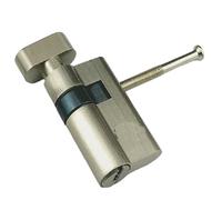 Cilindro for serratura porta in vetro Nucleo asimmetrico Altezza 32 mm Lunghezza 50 mm Cilindro for serratura porta in vetro senza telaio con pomolo 5 chiavi(Type B)