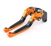 Cilindro Freno Anteriore Moto Leva freno frizione moto pieghevole regolabile / adatta for KTM 640 Adventure/R 950 Adventure/S 990 Adventure ABS 990 Adventure R Moto Freno Frizione(Black and Orange)
