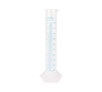 Cilindro graduato, 500 ml Cilindro misuratore graduato in plastica Provetta di Prova in Laboratorio per provette liquide Calda con Linee di Graduazione Nere e Rialzate