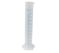 Cilindro graduato in plastica, marcatura blu su 2 lati e linee di graduazione rialzate, 500ml, 1