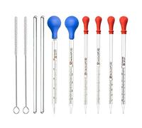 Cilindro graduato in vetro 0,5 ml 1 ml 2 ml 3 ml 5 ml 10 ml per farmacia laboratorio ospedale chimica per W/asta di vetro