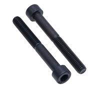 Cilindro Hex Tappo La Testa Viti M10x60 (Quantità da 5) Grado D'acciaio 10.9 Esagono Presa Chiave a Brugola Bulloni Elementi di Fissaggio del Filo Cilindrica DIN912 Nero (10mm x 60mm)