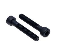 Cilindro Hex Tappo La Testa Viti M6x60 (Quantità da 10) Grado D'acciaio 10.9 Esagono Presa Chiave a Brugola Bulloni Elementi di Fissaggio del Filo Cilindrica DIN912 Nero (6mm x 60mm)