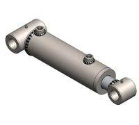 Cilindro idraulico a doppia azione con boccole trasversali, diverse varianti (70/40, 350 mm)