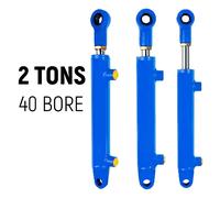 Cilindro idraulico bidirezionale singolo da 2 tonnellate e 40 fori per cilindro di sollevamento tecnico della stazione di pompaggio personalizzata per carrello elevatore