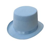 Cilindro in feltro di lana per uomo e donna, unisex, asimmetrico, cappello da melone, copricapo, carnevale, Halloween, costume da cocktail, mago, performing jazz, cappello Magic Hat