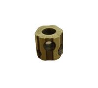Cilindro in ottone semplice cratere EDC perline gioielli che fanno forniture, braccialetto fai da te strumenti all'aperto paracord secchio perline retrò rame ciondolo cordino vestiti cerniera