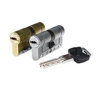 Cilindro IRIDIUM M IRM3030LC ottone 60 mm (30+30 mm) leva corta 13 mm con 5 chiavi di sicurezza. IFAM