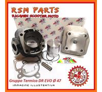 Cilindro Kit Gruppo Termico DR Evo d 47 Malaguti Centro 50 KT00087#17
