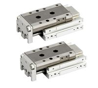 Cilindro lineare pneumatico ad aria compressa con tavola scorrevole a doppio effetto con corsa LCG6 8 12-10 20 30 40 50 75 100 mm((Bore 8mm) LCG8,Bore 30mm)