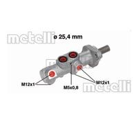METELLI Cilindro maestro freno 05-0756 pompa freno circuito idraulico alluminio