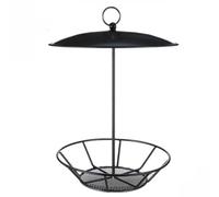 Cilindro Mangiatoia Finch and Sparrow Bird Design in Metallo con Copertura Antip