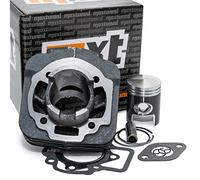 Cilindro MXT Standard 50ccm AC 4-angolare per Piaggio Typhoon 50 | perno pistone 12 mm, 4 perni, cilindro in ghisa, incl. pistone e kit guarnizioni per Piaggio NRG 50 Power AC