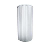 Cilindro ondulato in polistirolo per allestimenti | Colonna ondulata Misura Ø40xH50cm