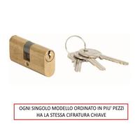 CILINDRO OVALE CISA IN OTTONE CON STESSA CIFRATURA CHIAVE