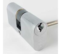 Cilindro ovale ibf ottone cromato satinato mm 54 (27+27) 2302 cs (071051)