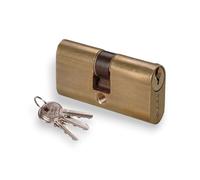 Cilindro ovale in ottone 55 mm per serrature da profilati CISA