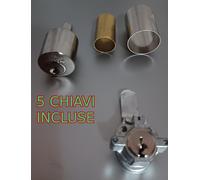 Cilindro per elettroserrature CISA 11721 con maniglia plastica 5 CHIAVI cromato