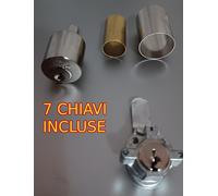 Cilindro per elettroserrature CISA 11721 con maniglia plastica 7 CHIAVI cromato