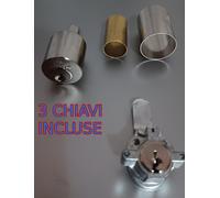 Cilindro per elettroserrature CISA 11721 con maniglia plastica colore cromato