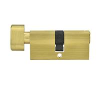 Cilindro per serratura HaloVerde 65 mm realizzato in rame massiccio, un design a cilindro con apertura singola per sistemi di chiusura antifurto, include 3 chiavi per porte