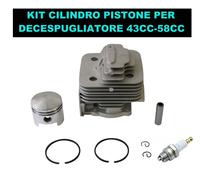 Cilindro Pistone 44mm Hyundai Valex ecc x Decespugliatore Tagliaerba 43cc-58cc