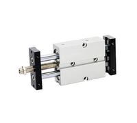 CIJIAOPOYU Cilindro Pneumatico a Doppia Asta TNJ Tipo Alesaggio 10 16 20 mm Corsa in Lega di Alluminio Cilindro Pneumatico da 10 a 200 mm Corsa Regolabile(TNJ10x20-10)