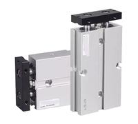 Cilindro pneumatico a doppio asse a doppio stelo TN10/16/20/25/32 mm in lega di alluminio, corsa 10-200 mm, cilindro pneumatico(ST 90mm,TN16)