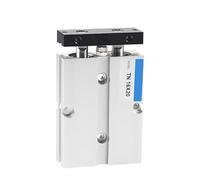 Cilindro pneumatico a doppio stelo doppio TN 10 16 20 25 32mm Corsa in lega di alluminio 30 40 50 60 80 100 150 Cilindro pneumatico da 200 mm(Stroke 20mm,TN32)