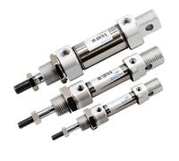 Cilindro pneumatico ad aria compressa in acciaio inossidabile MI10/12/16/20/25-10 * 25X30X50X75-S-CA a doppio effetto(Stroke 50mm,Bore 10mm)